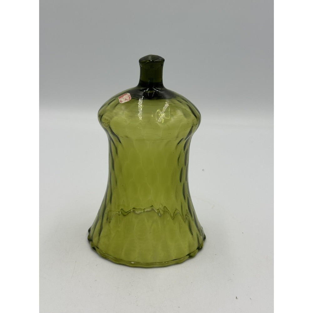 Home Interiors Homco VTG Green Glass Honeycomb Votive Peg Candle Holder
